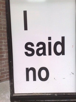 how to say no