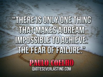 overcoming fear of failure