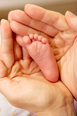 New born's foot- Parenting and Mental Health